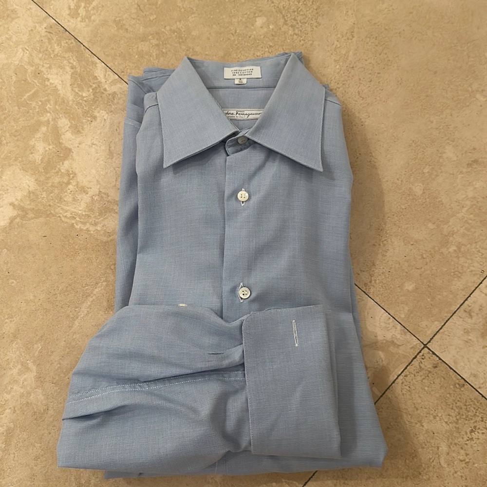 Salvatore Ferragamo Men French Cuff Dress shirt